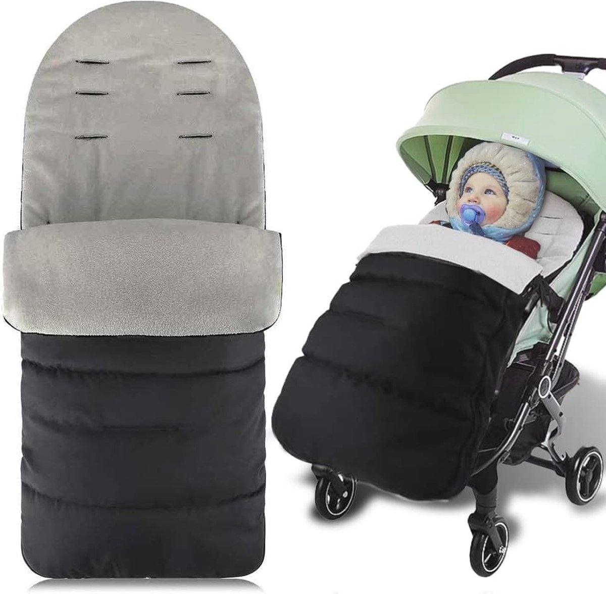 Goedkoopste Winter Voetenzak voor Kinderwagen - Zachte, Waterafstotende Babyvoetjes Deken voor Jogger, Buggy en Draagtas