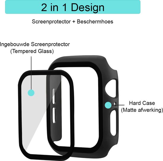 Coque De Protection Pour Montre Connectée 16 Mm – Diamètre 46 Mm – Verre Transparent Et Boutons Accessibles