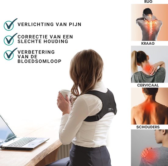 Houding Corrector voor Schouders en Rug - Verstelbare Ergonomische ...
