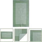 The Living Store Tapis de Jardin Vert - 140x200 cm - Matériau PP- Jacquard Double Couche
