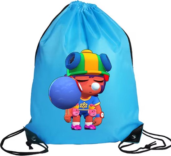 Foto: Brawl stars xl gymtas sandy rugzak groot rugtas tas met trekkoord 3d zwemtas brawl rugtas kindertas lunchtas schooltas