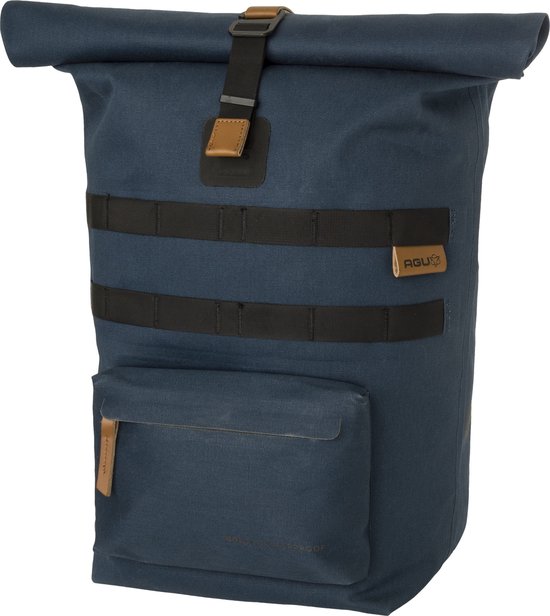 AGU Convoy - Enkele Fietstas - 17L - Blauw - 100% Waterdicht - Met Laptopvak - Click'nGo Systeem - Magnetische Roll-top — afbeelding 5