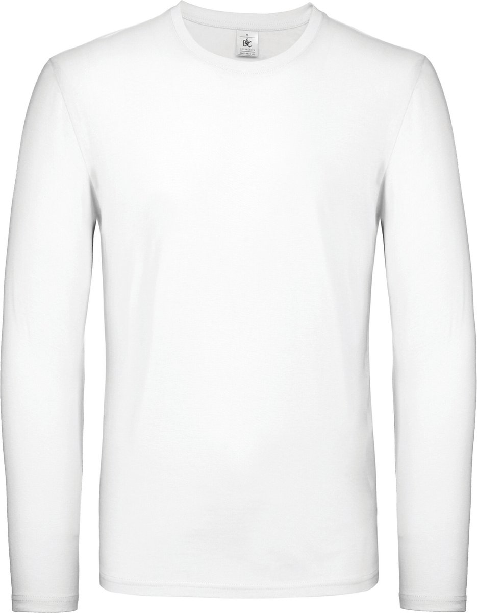 B&C BE INSPIRED - Men´s T-Shirt #E150 Long Sleeve - White - XXL