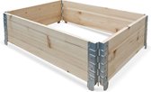 IvoQ Houten Kweekbak – Voor Groenten, Bloemen & Kruiden – 80x60x20cm – Ideaal voor Jouw Eigen Moestuin