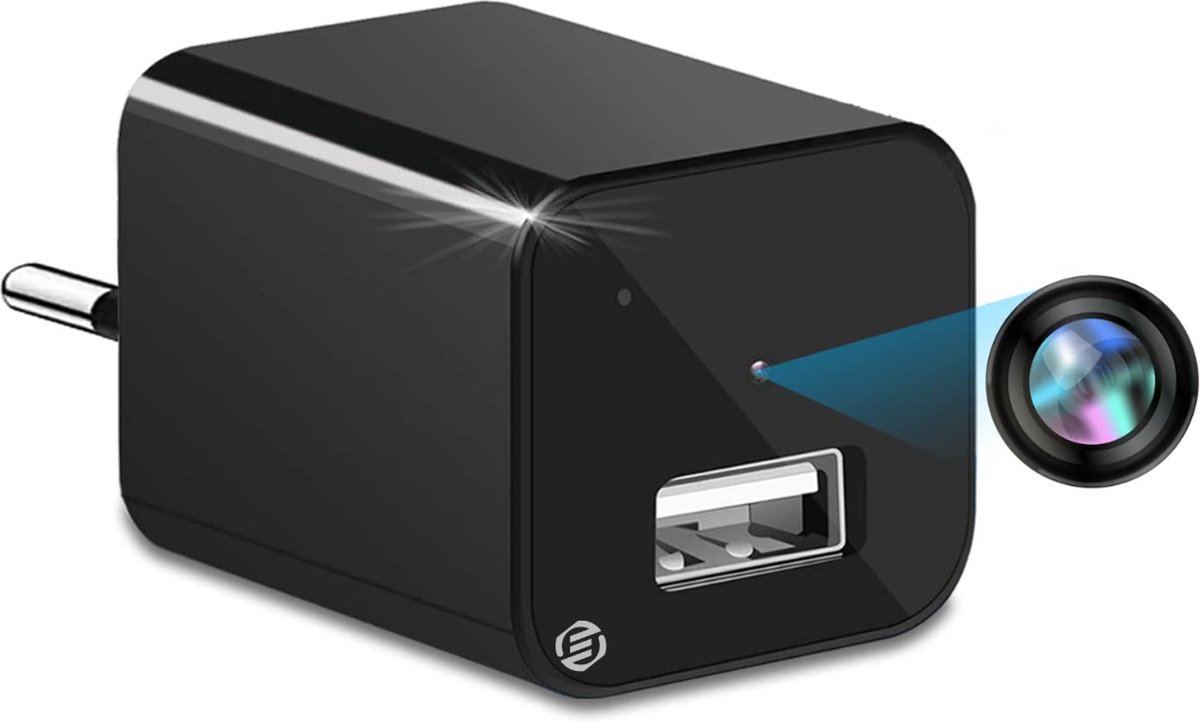 Equivera Spy Camera - Spycam - Mini Bewakingscamera - Kleine Camera - Verborgen Camera - Spionage - Voor Thuis, Kantoor, Auto
