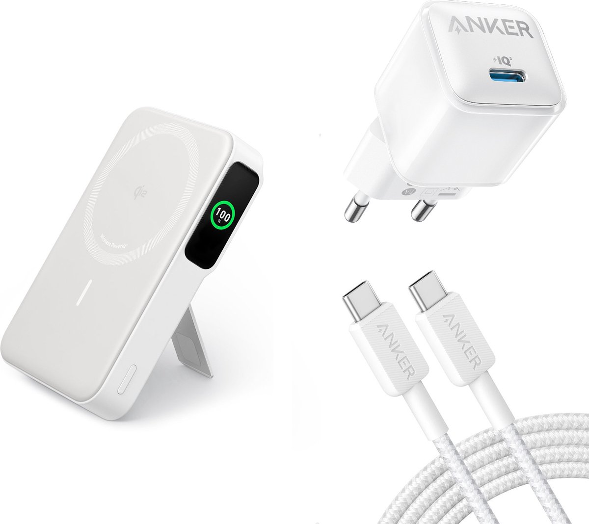 Anker MagGo Power Bank 10.000mAh Draadloos 15W - Anker - €99,00