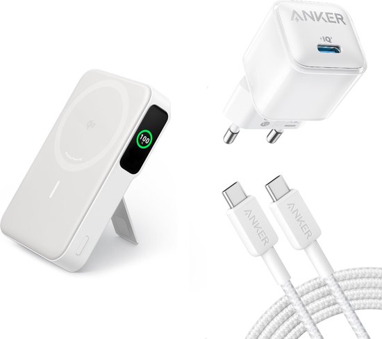 Anker MagGo Power Bank 10.000mAh Draadloos 15W - Anker - €99,00