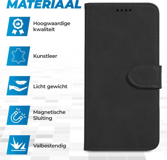 Étui pour iPhone 16 Plus - Bookcase - Porte-cartes - Portefeuille - Similicuir - Rose