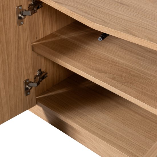 WOOOD Zuma tv-meubel - Push-To-Open - Eiken - Transparant - 52x133x45