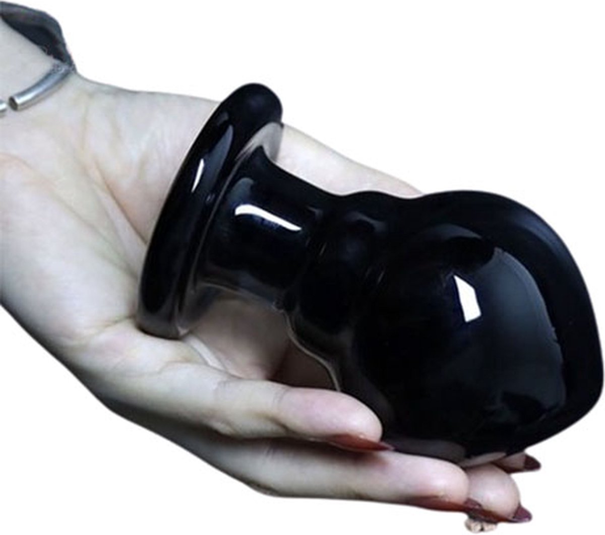 Goedkoopste Gigantische Anale bal van glas - Topkwaliteit - Anaal plug - Dilator - Oprekker - Vaginale inbreng - Mega breed - Buttplug Expander