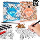 Mandala Kleurboek voor Volwassenen - Kleurboeken Volwassenen met Kleurboek Mandala's, 2-Pack Mandala Kleurboek Volwassenen voor Kleuren en Ontspanning