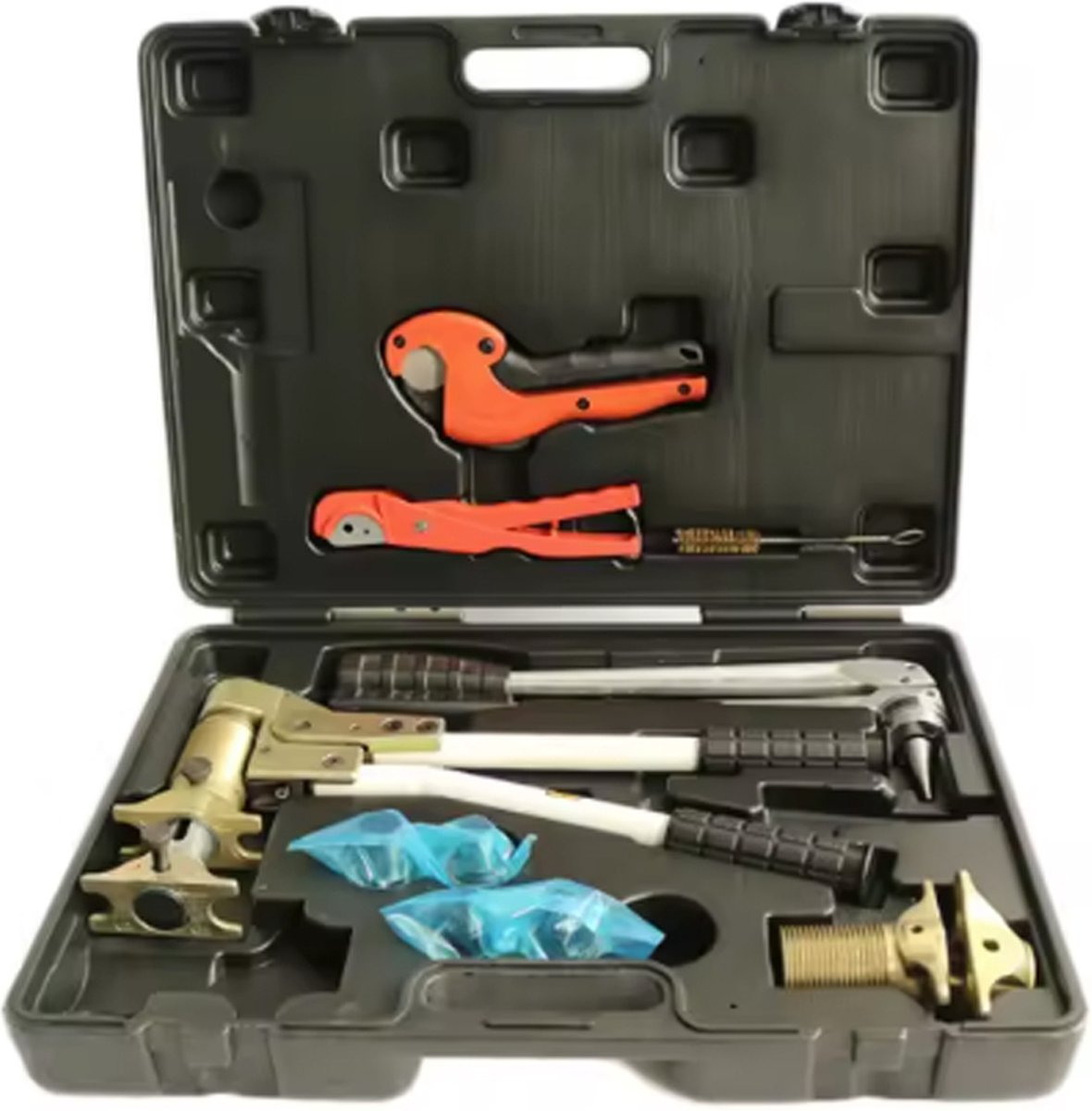 Rehau Perstang Set 16–20–25–32 mm – Persgereedschap voor Kunststof Meerlagenbuizen – Professionele Perstang voor Sanitair en Verwarming
