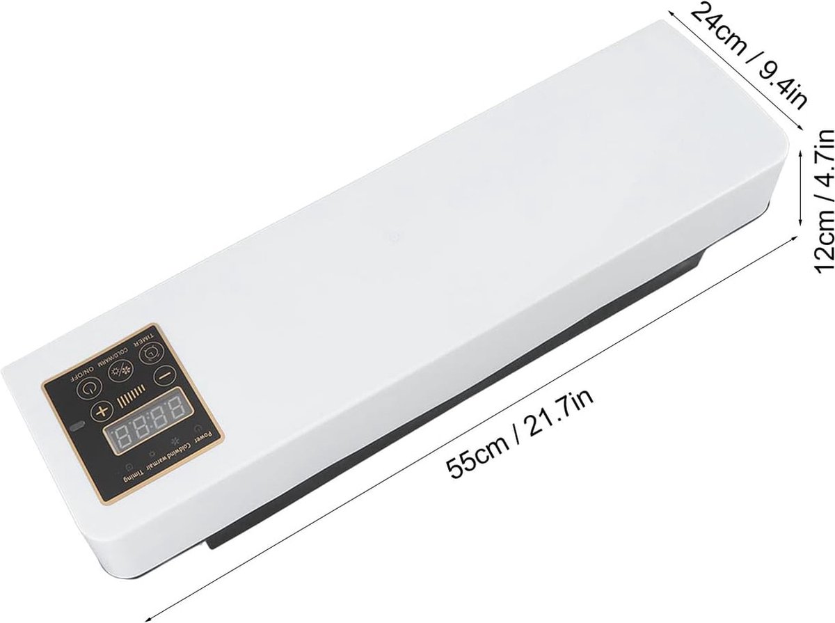 Verwarmings- en ventilatorcombo 1800W 2-in-1 Timingfunctie Dubbel gebruik Wandgemonteerde elektrische ventilator en ruimteverwarmer met afstandsbediening kopen vanaf een prijs van 51