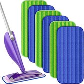 Signature Home 2 x Chiffon de remplacement Compatible avec swiffer Wetjet - Tampons de nettoyage en microfibre - Tampons de vadrouille réutilisables - pour bois dur - carrelage - stratifié - Vinyl - Bamboe - Tissu - Nettoyage - 30 x 14 cm