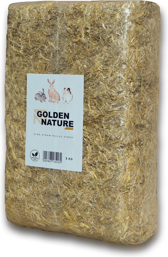 Foto: Golden nature stro 5kg konijn cavia hamster knaagdier