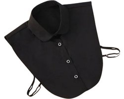 Afneembare Sexy Zwarte Kraag – Losse Blousekraag – Elegant - Rollenspel – One Size