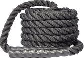 Battle Rope 9 mètres - Corde de Fitness Soft Grip - Idéale pour Musculation, le crossfit et les entraînements - Zwart Ø 25 mm