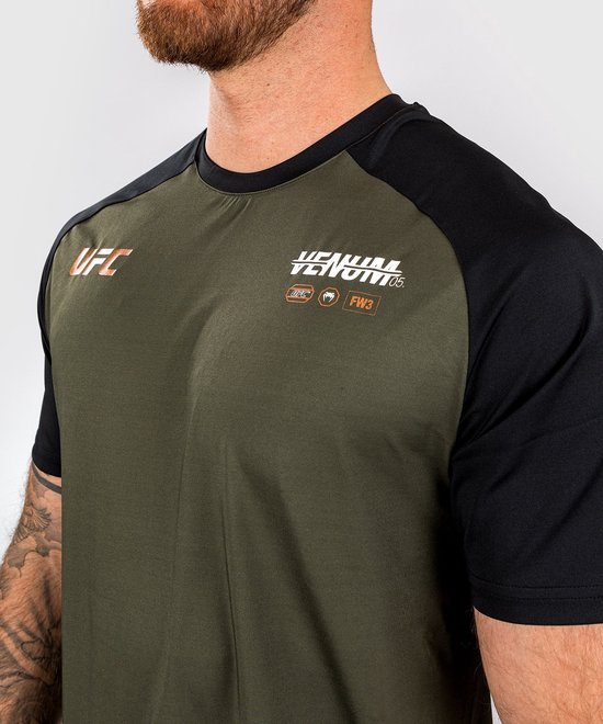 UFC x Venum Adrenaline Fight Week Dry- Tech T-Shirt Khaki Bronze taille XXL