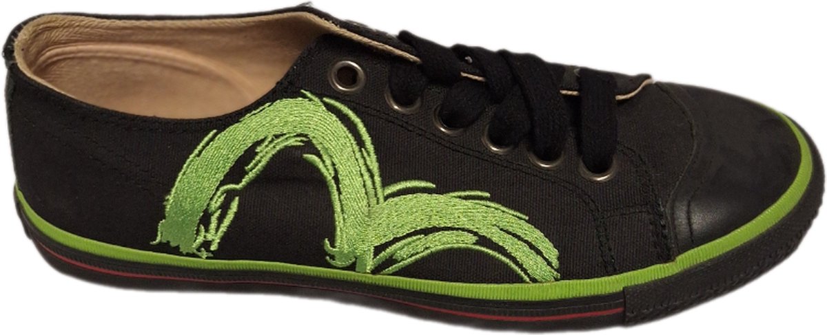 EVISU-SNEAKER-NATSOI-BLACK-CANVAS-SIZE 41