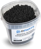 Dparts koolstofkorrels - 400 gram - geactiveerde koolstof - actieve kool korrels - filterkool voor navulling in aquarium en afzuigkap koolstoffilter