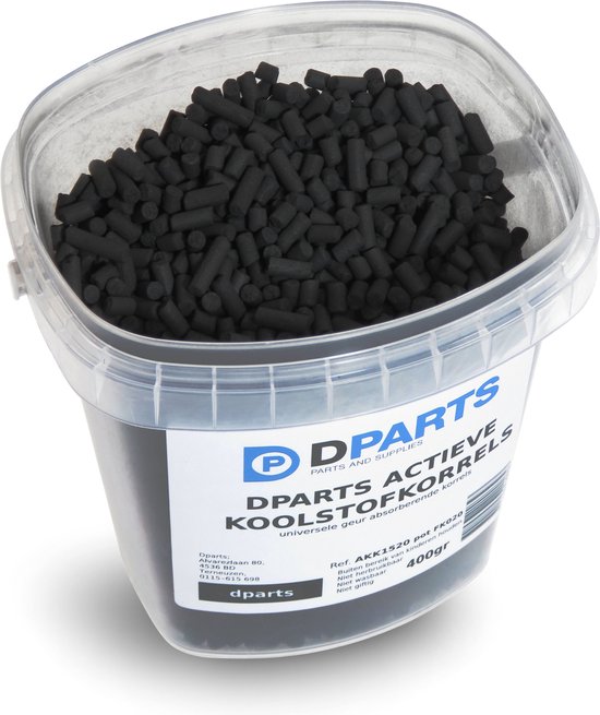 Foto: Dparts koolstofkorrels 400 gram geactiveerde koolstof actieve kool korrels filterkool voor navulling in aquarium en afzuigkap koolstoffilter