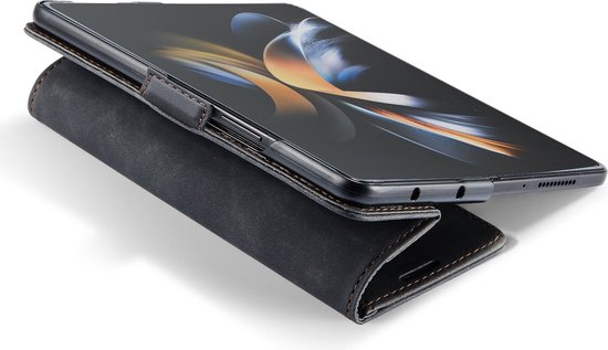 Bookcase hoesje CaseMania pour Samsung Galaxy Z Fold 6 - Noir Zwart - Similicuir