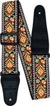 Sangle de guitare Premium - Sangle de guitare - Sangle de guitare réglable Guitare acoustique - Sangle de guitare guitare électrique - Modèle 4 - Orange