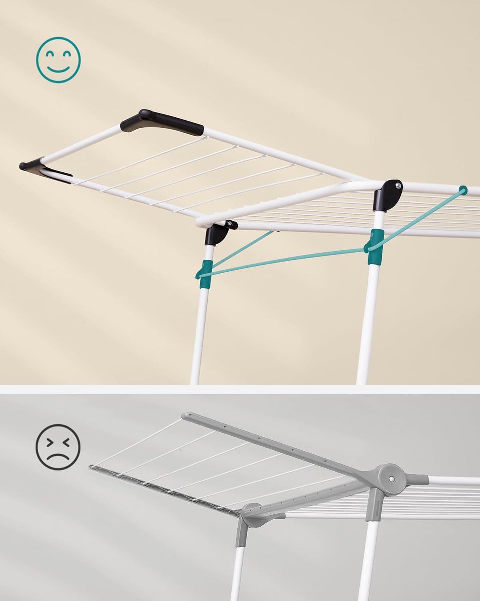 Goedkoopste Droogrek – Met sokkenhouder metaalgrijs