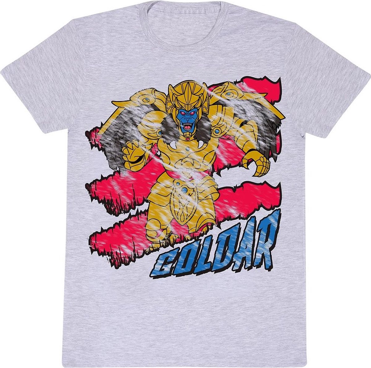 Power Rangers - Goldar T-Shirt Heather Grey-L