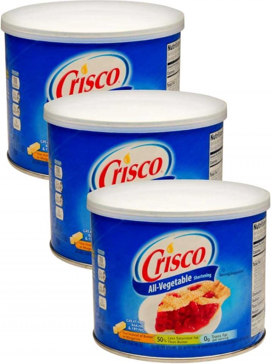 Goedkoopste 3 x Crisco Creme - Boterbasis - Inhoud 453 gram