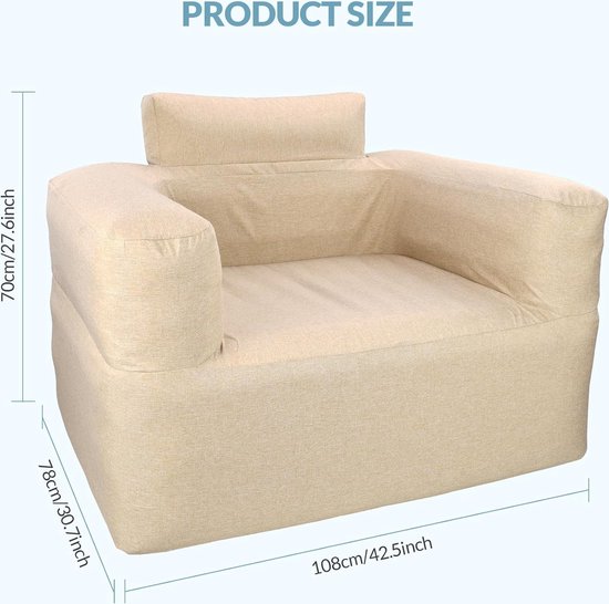 Transparante Opblaasbare Bank Stoel Sofa Indoor Outdoor Opblaasbare Meubels Opblazen Stoel Voor Thuiskantoor Woonkamer Game Room Party Yard Camping