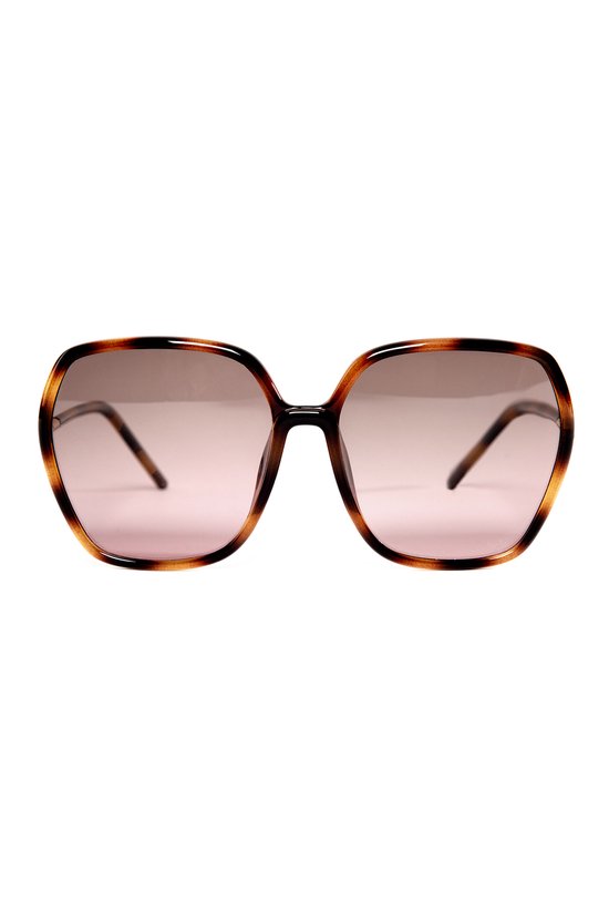 KIMU® Zonnebril Groot Vintage - Tortoise Bruin Montuur - Bruine Glazen - Rechthoek Oversized Geometrisch Designer Hollywood Zomer Elegant Rond Festival van KIMU — afbeelding 2