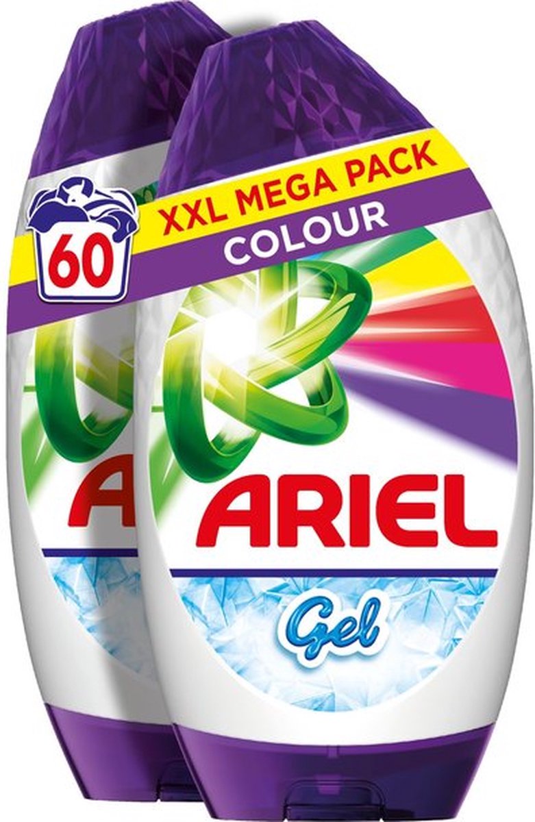 Goedkoopste Ariel Vloeibaar Wasmiddel Color 60 wasbeurten 2 x 1050 ml