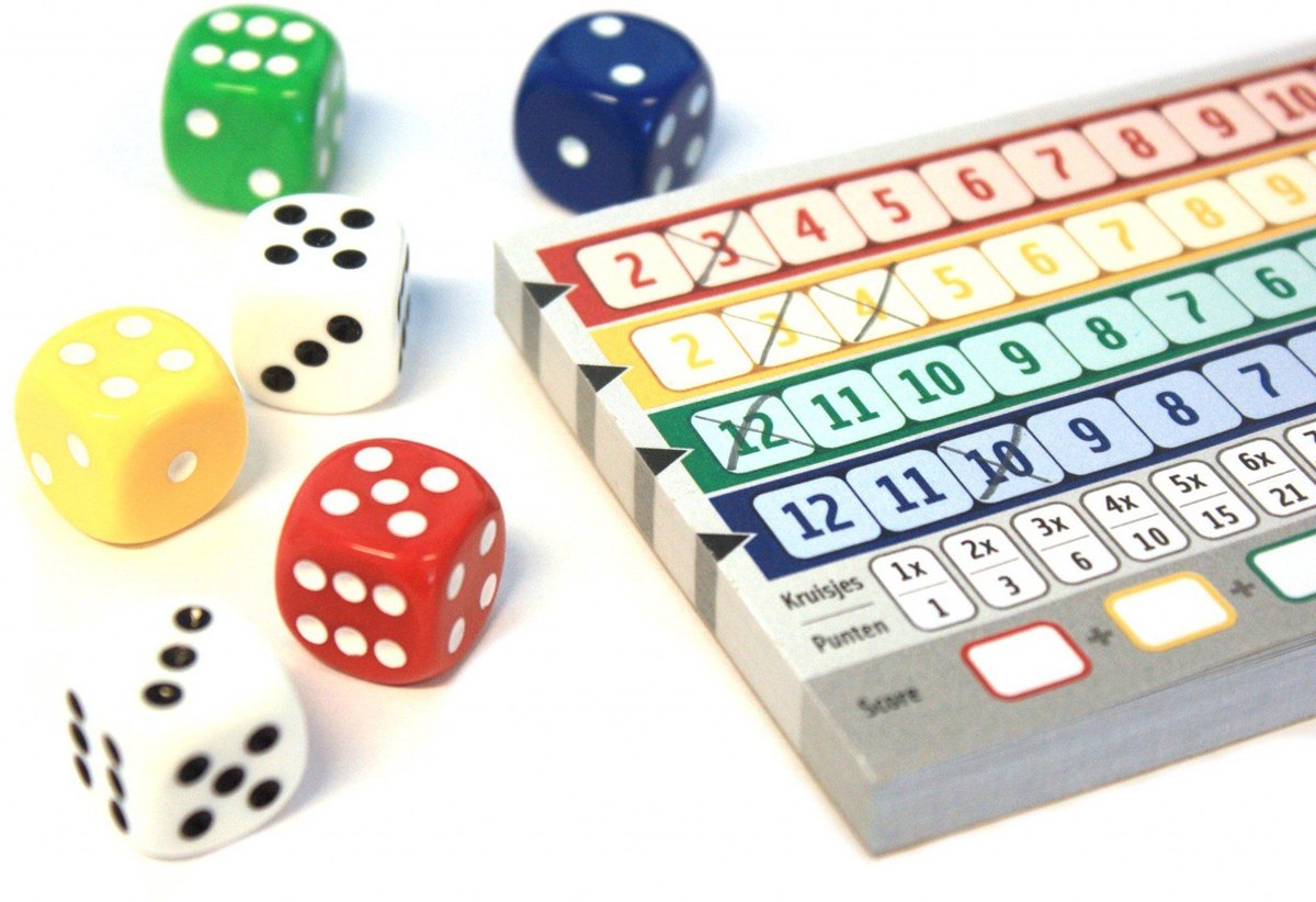 White Goblin Games - Qwixx - Dobbelspel - 2 tot 5 spelers - Voor de hele familie - Gezelschapsspel - Klein cadeautje — afbeelding 9