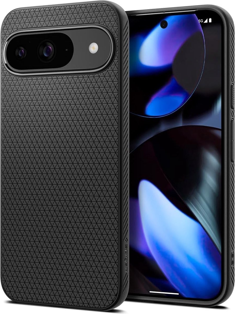 Spigen Geschikt voor Google Pixel 9 / 9 Pro - Back Cover Hoesje - Liquid Air - Zwart