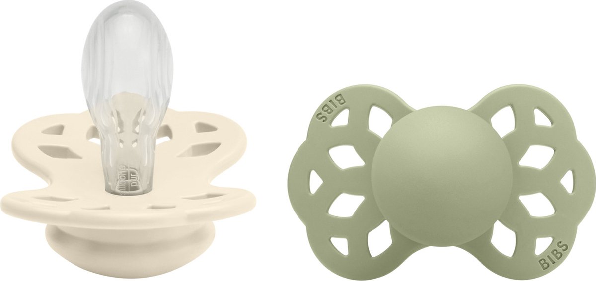 Goedkoopste BIBS Infinity Symmetrical 2 pack Ivory/Sage