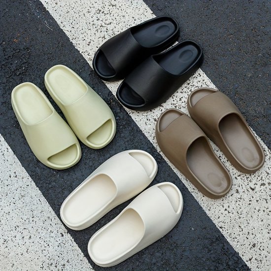 zaxunai Teenslippers voor dames en heren, antislip, zomersandalen, kurk