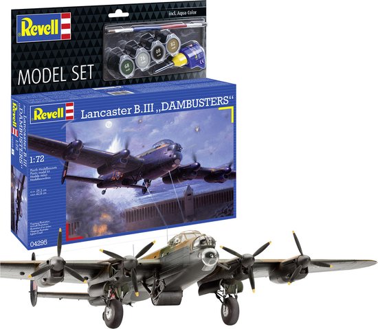 1:72 Revell 64295 Avro Lancaster DAMBUSTERS - Propeller Vliegtuig - Model Set Plastic Modelbouwpakket