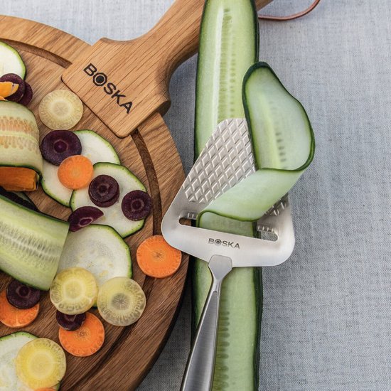 Boska Kaasschaaf Monaco+ - Design kaasschaaf - Award winnaar - Kaasschaaf voor harde kaas - RVS - Vaatwasserbestendige kaasschaaf - Cadeautip - Keukengerei - Keuken accessoires - Levenslange garantie