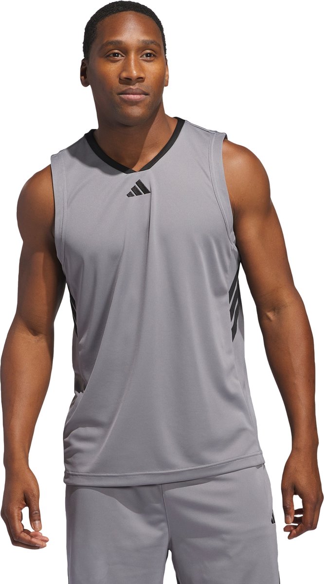 Adidas Performance Adidas Basketball Legends Tanktop Heren Grijs