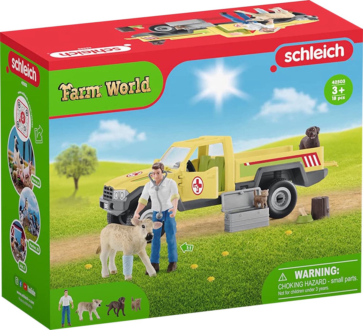 schleich FARM WORLD Speelfigurenset - Dierenartsbezoek op de Boerderij - Kinderspeelgoed voor Jongens en Meisjes - 3 tot 8 jaar - 12 Onderdelen - 42503 — afbeelding 22