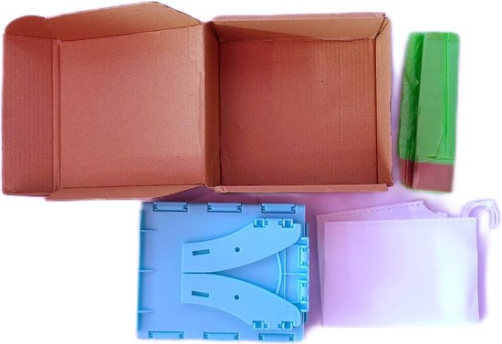 Camping toilet - Klein - Turquoise - Opvouwbaar toilet - Kinder toilet - Draagbare toilet - Reistoilet - Baby toilet - Autotoilet - Noodtoilet van Camp — afbeelding 5