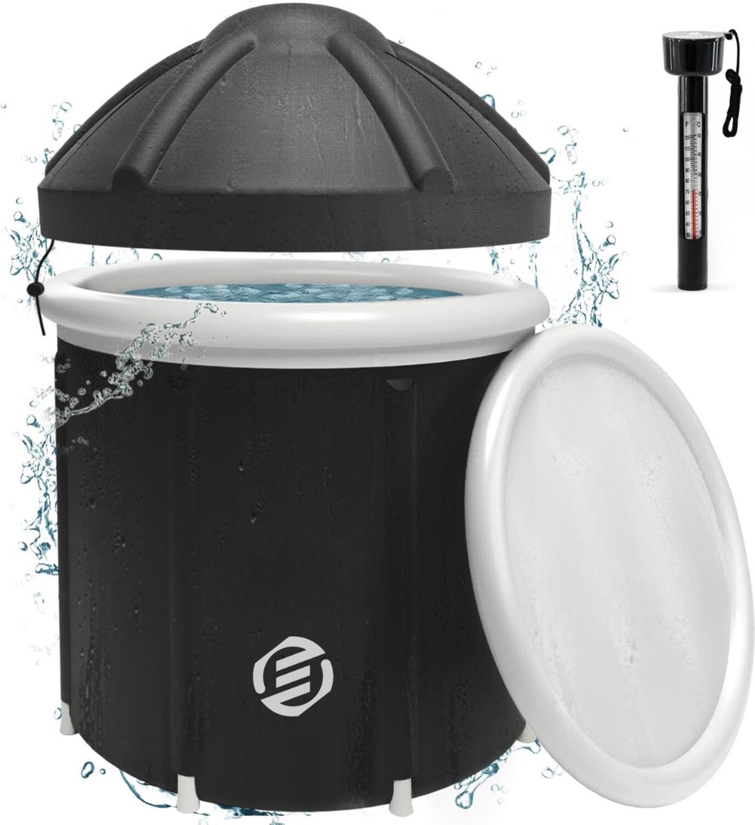 Equivera IJsbad - Ice Bath - Zitbad - Dompelbad - Buitenbad - Bath Bucket - Draagbaar - Geschikt voor Wim Hof Methode