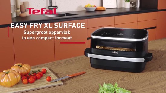 Tefal Easy Fry XL Surface FW4018 - Airfryer 4L - Pizza Tot 27 cm - 10 Programma's - Extra-Crisp - 70% Energiebesparing - Voor 4 Personen