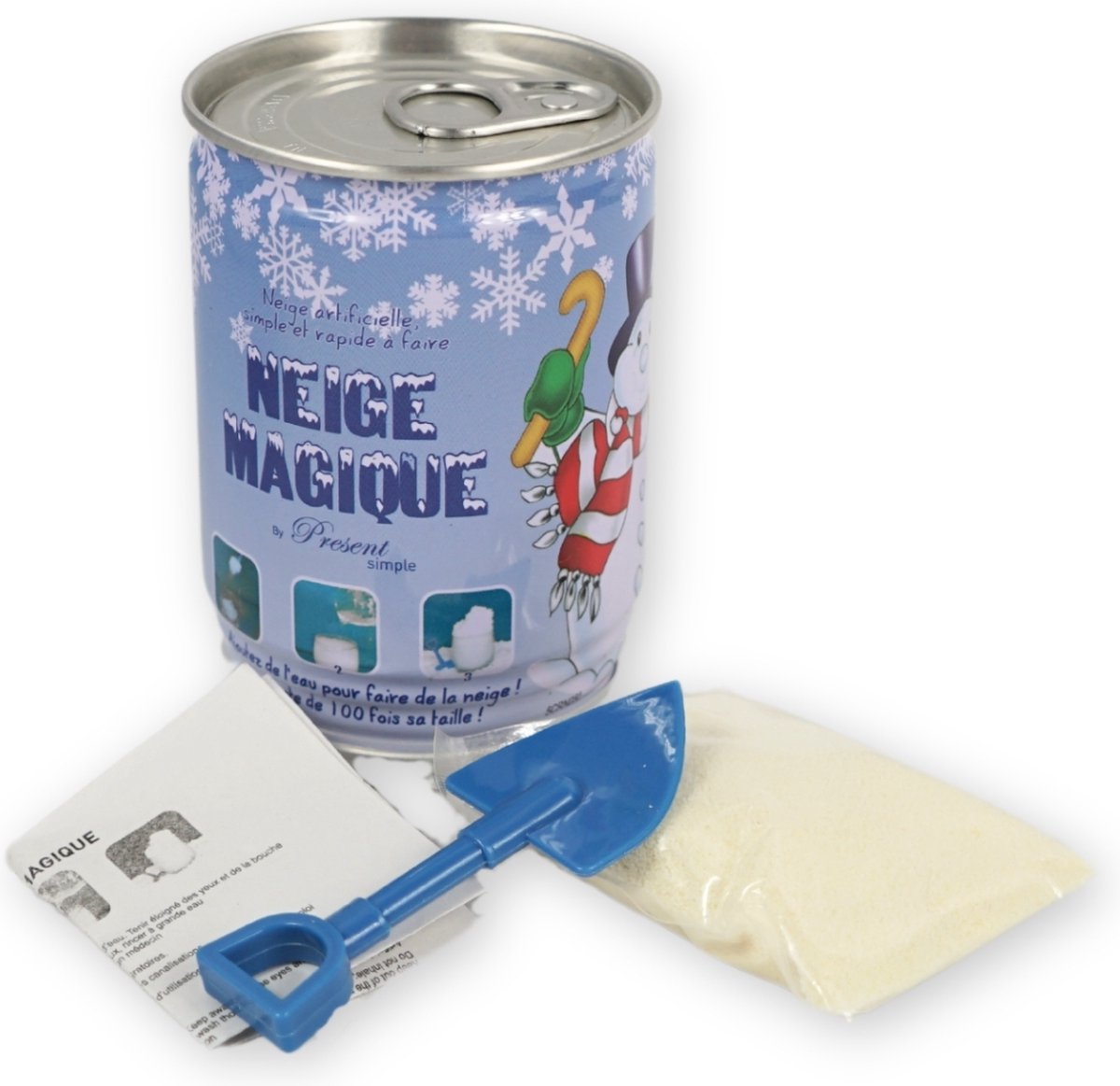 DIY decoratie sneeuw - Kunstsneeuw in blik 20 gram - 24 stuks