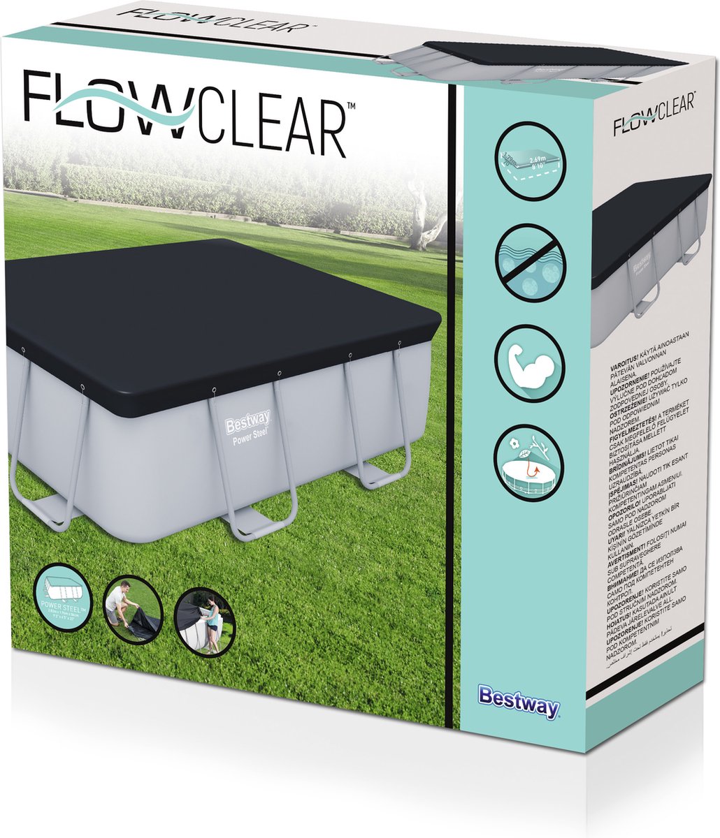 Bestway Flowclear cover for Power Steel - Rectangular 282 cm