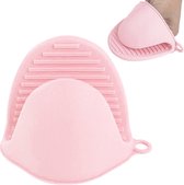 Siliconen Pannenlap - Hittebestendig - Ovenwanten - Ovenhandschoenen - BBQ Set van 2 stuks - Roze