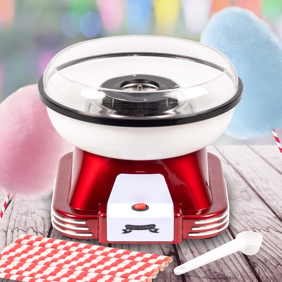 Gadgy Suikerspinmachine Retro, met 10 Stokjes en Maatlepel - Suikerspinmakers - Snoep - Kinderfeestje - Suikerspin Suiker - Cotton Candy — afbeelding 5