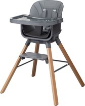 Bol.com ComfyKidz® 360° Draaibare Kinderstoel met houten poten - Kinderstoeltje voor Peuter - voor kinderen van 6-36 maanden - K... aanbieding