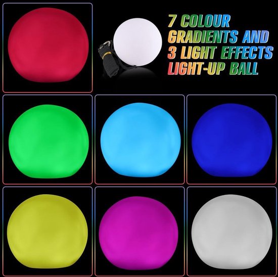 4 stuks Glow Poi ballen - regenboogkleuren, stroboscoopeffect - soft spinning POI set kamperen voor beginners van Paloquo — afbeelding 4